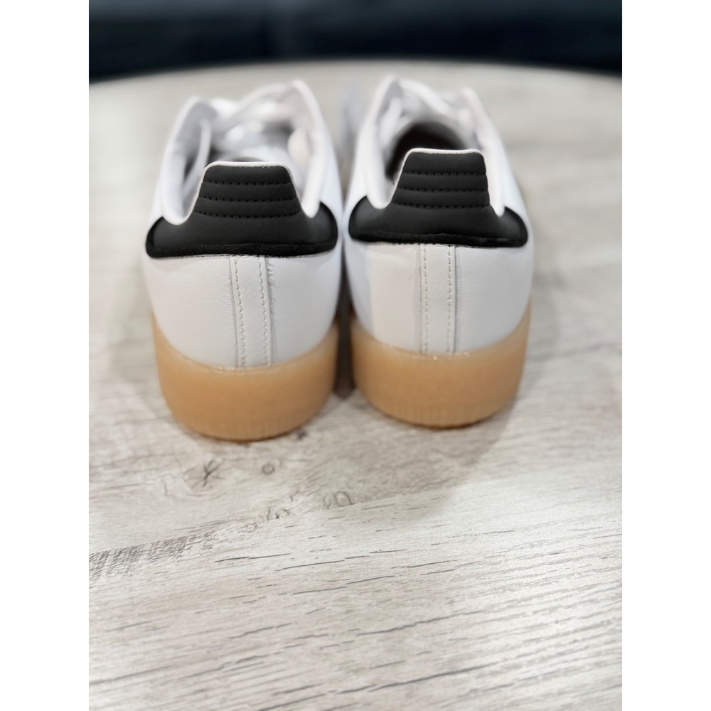adidas Samba Women's Sneakers White Black Gum Sole - Picture 5 of 12